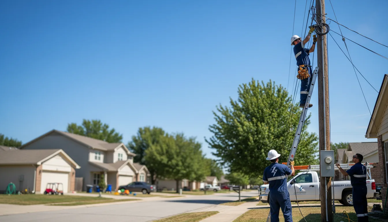 Residential electrician providing installation services in Rileyville, VA
